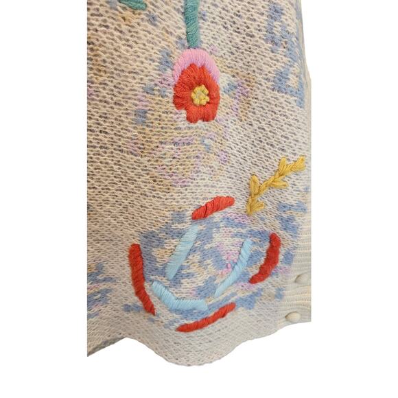 See & be seen statement poncho soft winter warm S/ M neutral 3D whimsical modern - Picture 4 of 11